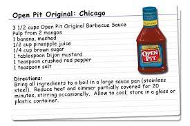 Lackluster bottled barbecue sauce can be vastly improved by adding a few simple ingredients from your fridge or pantry. Open Pit Bbq Sauce Recipe Yum Sweet Treats Delicious Meals Open Pit Bbq Sauce Sauce Bbq Sauce Chicken