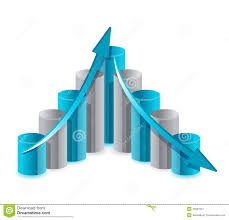 Up And Down Financial Chart Illustration Stock Illustration
