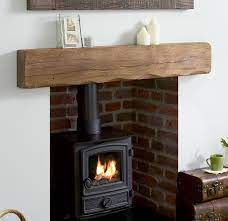 solid oak beam character mantel shelf