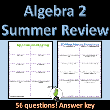 Algebra 2 Summer Review Packet Made