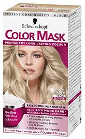Rinse hair well after application. Schwarzkopf Color Mask 910 Pearl Blonde Permanent Hair Dye Amazon Co Uk Beauty