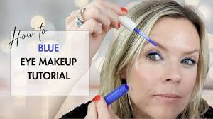 blue eye makeup tutorial but make it