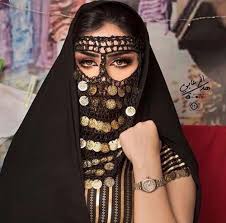 egyptian belly dancing face veil black