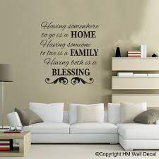 Hm Wall Decal Family Quote Inspiration
