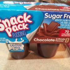 sugar free chocolate pudding snack pack