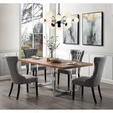 gray wingback dining chair clearance
