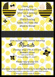 And it would certainly be bumblebee. Bumble Bee Baby Shower Invitations For Twins