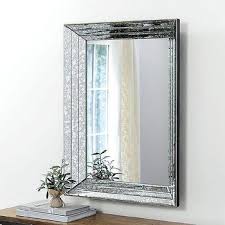 Triple Antique Glass Frame Mirror