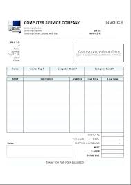 Service Job Card Template Blank Invoice Word For Lighting Stores