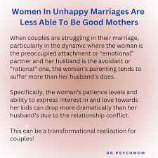 women in unhappy marriages are less
