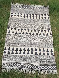 indian boho area rugs handmade cotton