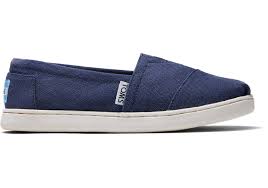 Navy Canvas Toms Youth Classics 2 0