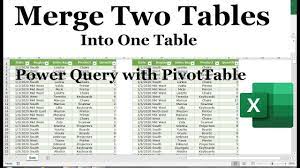 combine two tables into one pivot