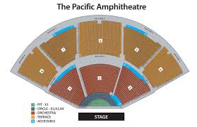 seating chart pacific amphitheatre