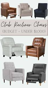 designer look modern recliner chairs