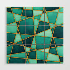 Gold Accents Wood Wall Art By Elsys Art