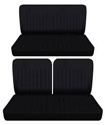 Solid Rear Bench Seat Covers Fits 62