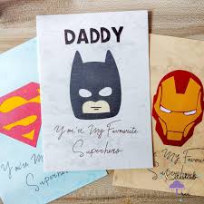 Customize standard, large, or skinny sizes, 11 paper types, and over half a million designs! Father S Day Dc Marvel Superheroes Cards Batman Superman Captain America Iron Man Spiderman Thor Hobbies Toys Stationery Craft Handmade Craft On Carousell