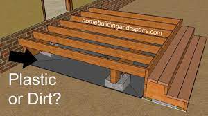 Should You Put Plastic or Water Proof Membrane Under Wood Decks? - Building  Problems - YouTube