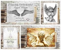 Angel Wings Canvas Pictures Shabby Chic