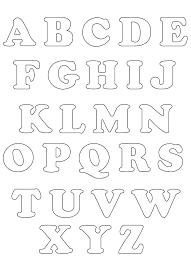 Template Alphabet Letters Large Chanceinc Co