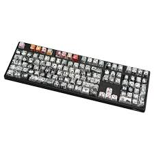 ahegao keyboard pbt 110 keycaps dye