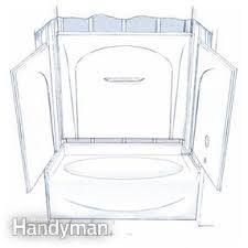 Bath fit shower replacement units. How To Install A Bathtub Install An Acrylic Tub And Tub Surround Diy
