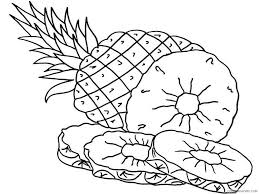 Free printable pineapple coloring pages a juicy, yellow guest from a tropical country is the protagonist of many children's still lifes. Pineapple Coloring Pages Fruits Food Pineapple Fruits 5 Printable 2021 354 Coloring4free Coloring4free Com