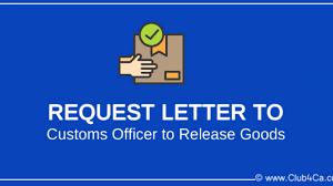 request letter format to customs