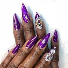 Professionally performed and acrylic nail colors ideas pattern on nails can be done not only with the help of brushes, but also with the help of dots. 46 Cute Pointy Acrylic Nails That Are Fun To Wear In 2020