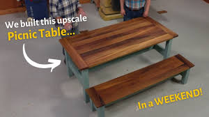 picnic table woodworking project