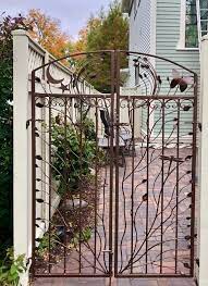 Double Iron Gate Woodland Garden Gate