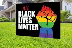 Black Lives Matter Yard Sign Design