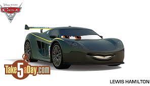 Lewis hamilton (voice of lewis hamilton) lewis hamilton, the famously sleek and seriously fast #2 grand touring sports champion, has been a determined and winning racer for nearly his entire young life. Take Five A Day Blog Archive Disney Pixar Cars 2 Lewis Hamilton Tokyo Starting Grid