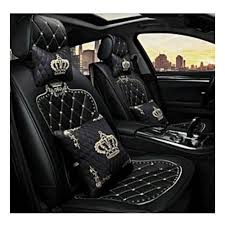 Universal Black Luxury Crown Car Seat
