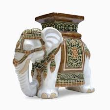 Ceramic Elephant Stool Or Side Table