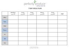 Here Is A Blank Meal Plan Template You Can Use Diet Plan Printable