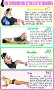 4 core strengthening exercises