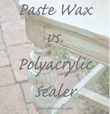 how to seal painted furniture paste wax