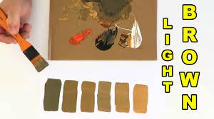 how to make light brown paint colour