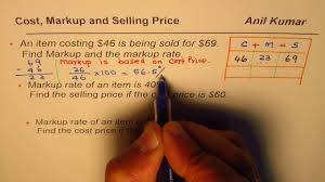 how to calculate markup selling