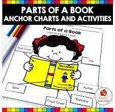 Parts Of A Book Anchor Charts And Activities United Teaching
