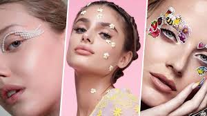 stickers on face beauty trend gluing