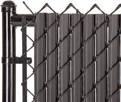 Find a store near me. Amazon Com Solitube Slat Privacy Inserts For Chain Link Fence Double Wall Vertical Bottom Locking Slats With Wings For 6 Fence Height Black Garden Outdoor