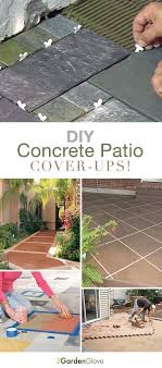 diy concrete patio cover up ideas the