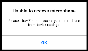 android unable to access camera microphone