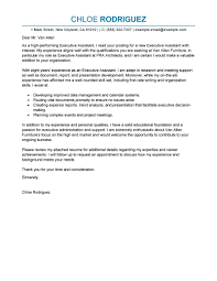 Executive Assistant Cover Letter Sample