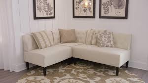 Get free shipping on qualified rectangle dining room sets or buy online pick up in store today in the furniture department. Home Decorators Collection Easton 2 Piece Gray Linen 4 Seater L Shaped Breakfast Nook Sectional With Tapered Wood Legs Lth 01 Kd The Home Depot Breakfast Nook Furniture Banquette Seating In Kitchen Breakfast Nook