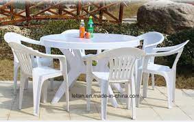 china plastic table and chair set for
