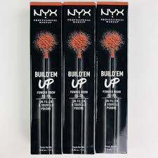 3 nyx build em up powder brow filler